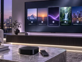Best IPTV Players for Apple TV comparison on a television screen