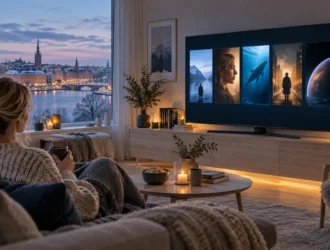 Best IPTV in Sweden comparison on a television screen